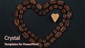  Presentation with coffee beans - Cool new presentation with empty elaphant - roasted coffee beans placed backdrop and a wine colored foreground