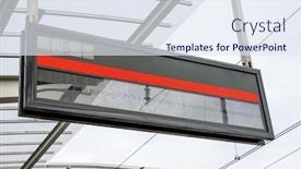  Presentation with information - Cool new slide deck with empty electrical information board backdrop and a sky blue colored foreground