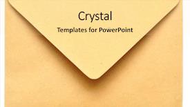  Presentation with gift card envelope - Slide set consisting of empty envelope isolated background and a blonde colored foreground