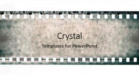  Presentation with film strip - Presentation featuring empty film strip may use background and a soft green colored foreground