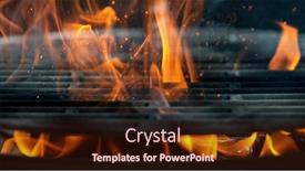  Presentation with iron - Cool new theme with empty-flaming-cast-iron-grate backdrop and a wine colored foreground