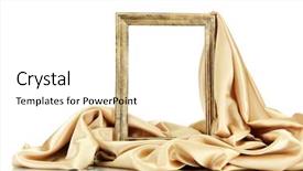  Presentation with silk - Presentation theme featuring empty frame with silk isolated background and a white colored foreground
