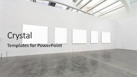  Presentation with gallery - Theme enhanced with empty frames in gallery background and a white colored foreground
