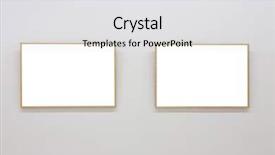  Presentation with museum - PPT layouts featuring empty frames in museum background and a white colored foreground