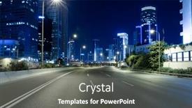  Presentation with freeway - Slides featuring yom kippur - empty freeway at night background and a gray colored foreground