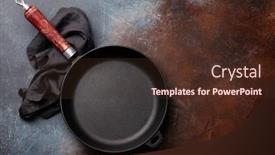  Presentation with ant - Presentation theme with empty-frying-pan-ant-towel background and a tawny brown colored foreground