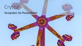  Presentation with bankruptcy - Slide deck featuring empty-generic-funfair-ride-coronavirus background and a light blue colored foreground