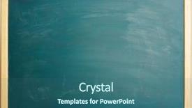  Presentation with green chalkboard - PPT theme featuring empty green chalkboard with chalk background and a  colored foreground