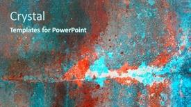  Presentation with concrete wall grunge concrete - Presentation theme enhanced with empty-grunge-dirty-brush-stroke background and a ocean colored foreground