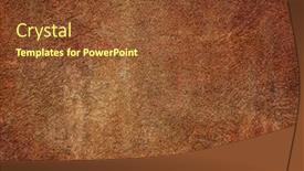  Presentation with wall - Amazing PPT theme having empty-grungy-wall-surface-background backdrop and a tawny brown colored foreground