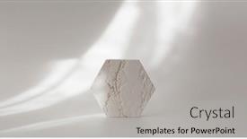  Presentation with stones - Slide deck enhanced with empty-gypsum-stones-platform-podium background and a light gray colored foreground