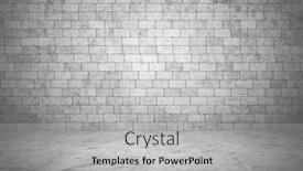  Presentation with cement - Presentation having empty-interior-brick-wall-cement background and a light gray colored foreground