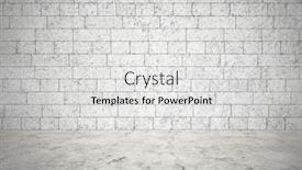  Presentation with cement - Cool new slides with empty interior brick wall cement floor backdrop and a light gray colored foreground