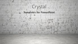  Presentation with cement - Beautiful PPT layouts featuring empty-interior-brick-wall-cement backdrop and a light gray colored foreground
