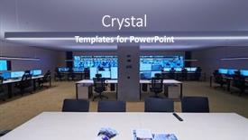  Presentation with cctv - Presentation theme consisting of empty-interior-of-big-modern background and a seafoam green colored foreground