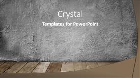  Presentation with wood gray - Audience pleasing presentation theme consisting of empty-interior-of-vintage-room backdrop and a gray colored foreground