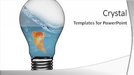  Presentation with light bulb graduation cap - Presentation theme enhanced with empty light bulb against mouth background and a  colored foreground