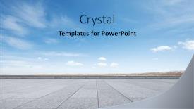  Presentation with blue marble - PPT theme featuring empty-marble-floor-and-snow background and a teal colored foreground