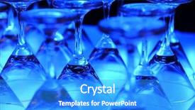  Presentation with empty - Beautiful slide deck featuring empty martini glasses backdrop and a teal colored foreground