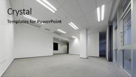 Presentation with ready - Cool new presentation with empty modern white office backdrop and a light gray colored foreground