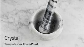  Presentation with mortar - Presentation consisting of stacked wooden pallets background and a teal colored foreground