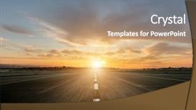  Presentation with dental photography - Audience pleasing presentation consisting of empty motorway with sunset outdoor backdrop and a gray colored foreground