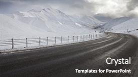  Presentation with new zealand - Slides consisting of empty mountain road background and a dark gray colored foreground