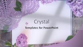  Presentation with crochet - Slide deck consisting of empty-notebook-list-top-view background and a sky blue colored foreground