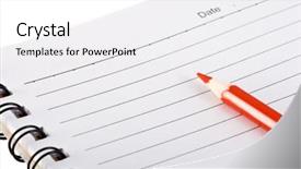  Presentation with add your logo - Theme featuring empty notepad - you can simply background and a  colored foreground