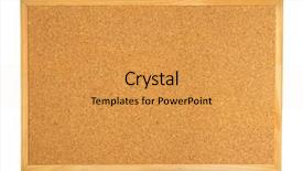  Presentation with corkboard - Slide deck with empty notice corkboard cork board background and a gold colored foreground