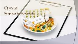  Presentation with medicament - Cool new slides with empty-office-paper-for-writing backdrop and a lemonade colored foreground