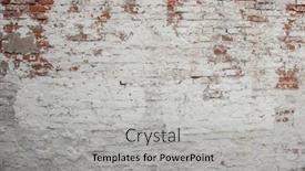  Presentation with red brick wall - Cool new slide set with empty-old-brick-wall-texture backdrop and a light gray colored foreground