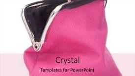  Presentation with empty - Slide set with empty-open-purse-isolated background and a coral colored foreground