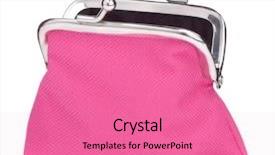  Presentation with empty - Audience pleasing presentation theme consisting of empty-open-purse-isolated backdrop and a coral colored foreground