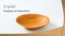  Presentation with wood - PPT theme with empty-oval-shaped-natural-wood background and a cool aqua colored foreground