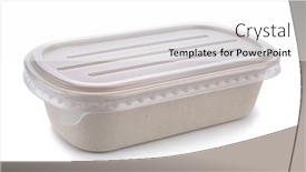  Presentation with food white - Theme with empty-paper-container-for-food background and a white colored foreground