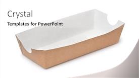  Presentation with empty - Theme enhanced with empty-paper-hot-dog-tray background and a white colored foreground