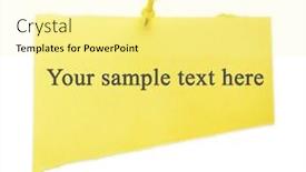  Presentation with white sheet - Slide set consisting of blank yellow sticky note curled - empty paper sheet isolated background and a blonde colored foreground