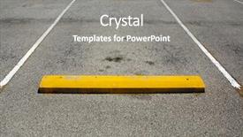  Presentation with empty space dance studio - Amazing slides having empty parking space with room backdrop and a gray colored foreground