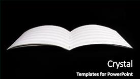  Presentation with music book - Beautiful presentation featuring empty partiture book backdrop and a  colored foreground