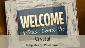  Presentation with frame of fruits - Beautiful presentation design featuring empty photo frame against vintage backdrop and a mint green colored foreground