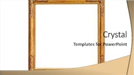  Presentation with white gold picture of wedding - Presentation having empty picture frame on white background and a white colored foreground