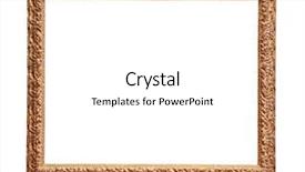  Presentation with white gold picture of wedding - Slide deck consisting of empty picture frame on white background and a white colored foreground