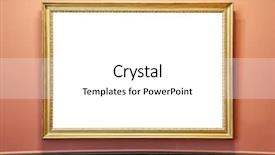  Presentation with picture frame - Presentation design featuring empty picture frame on white background and a white colored foreground