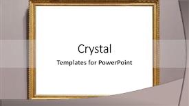  Presentation with antique picture frame - Colorful theme enhanced with empty picture frame on white backdrop and a white colored foreground