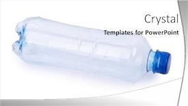  Presentation with plastic bottle - Beautiful PPT theme featuring empty-plastic-bottle-with-dew backdrop and a white colored foreground