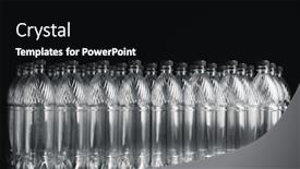  Presentation with bottles - PPT layouts enhanced with empty-plastic-bottles-on-black background and a black colored foreground