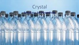  Presentation with bottles - Audience pleasing PPT theme consisting of empty-plastic-bottles-on-blue backdrop and a sky blue colored foreground