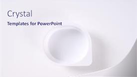  Presentation with plastic container - Colorful slide set enhanced with empty plastic container on white background backdrop and a sky blue colored foreground