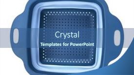  Presentation with plastic container - Presentation having empty-plastic-storage-container-isolated background and a ocean colored foreground